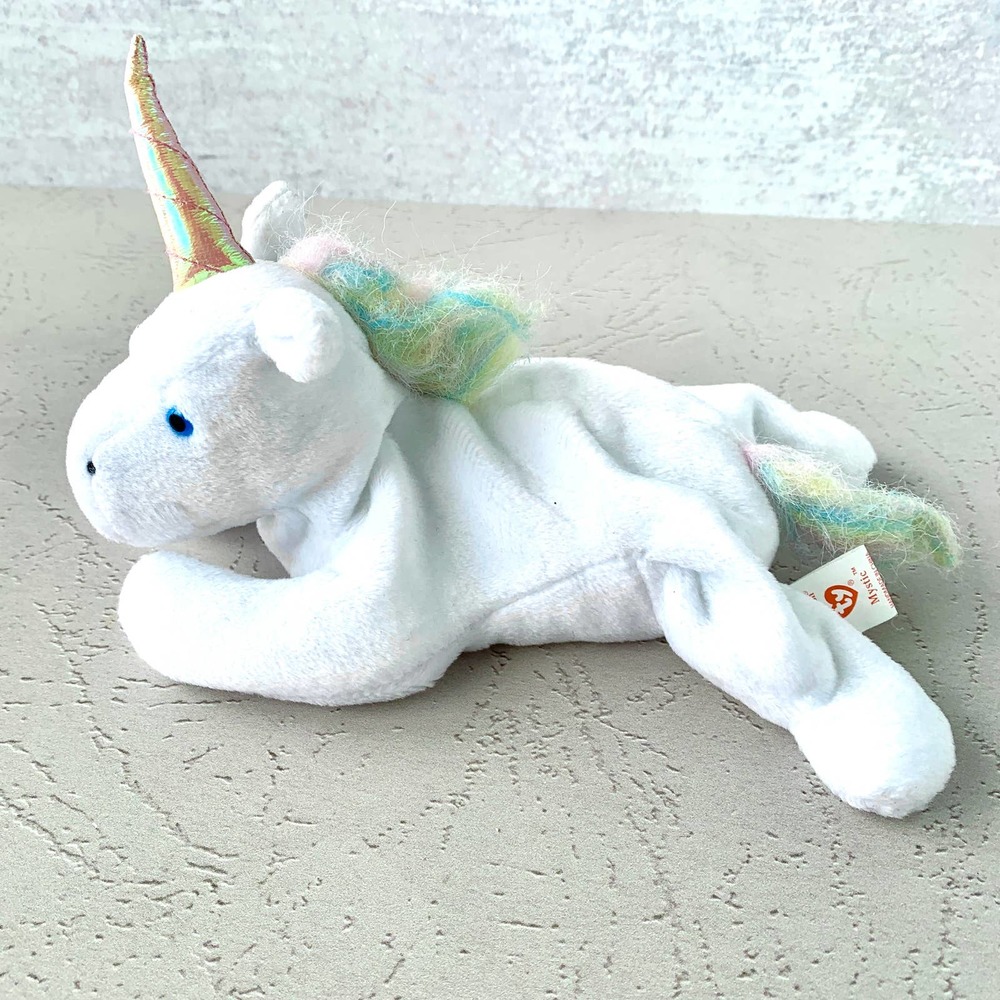 TY Mystic Unicorn Beanie Baby Toy - 1993